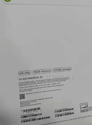 New Laptop Apple MacBook Air 2026 M5 13-inch 16GB Apple M5 SSD 512GB