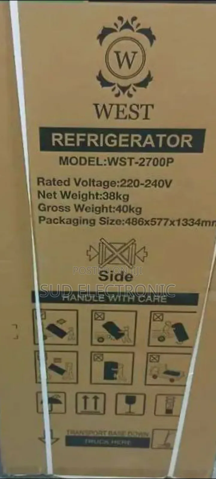 West 270 Liters Refrigerator