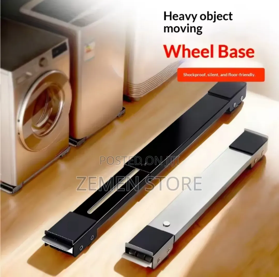 Adjustable Moving Wheel Base - የፍሪጅ እና የልብስ ማጠቢያ ማሽን ማስቀመጫ