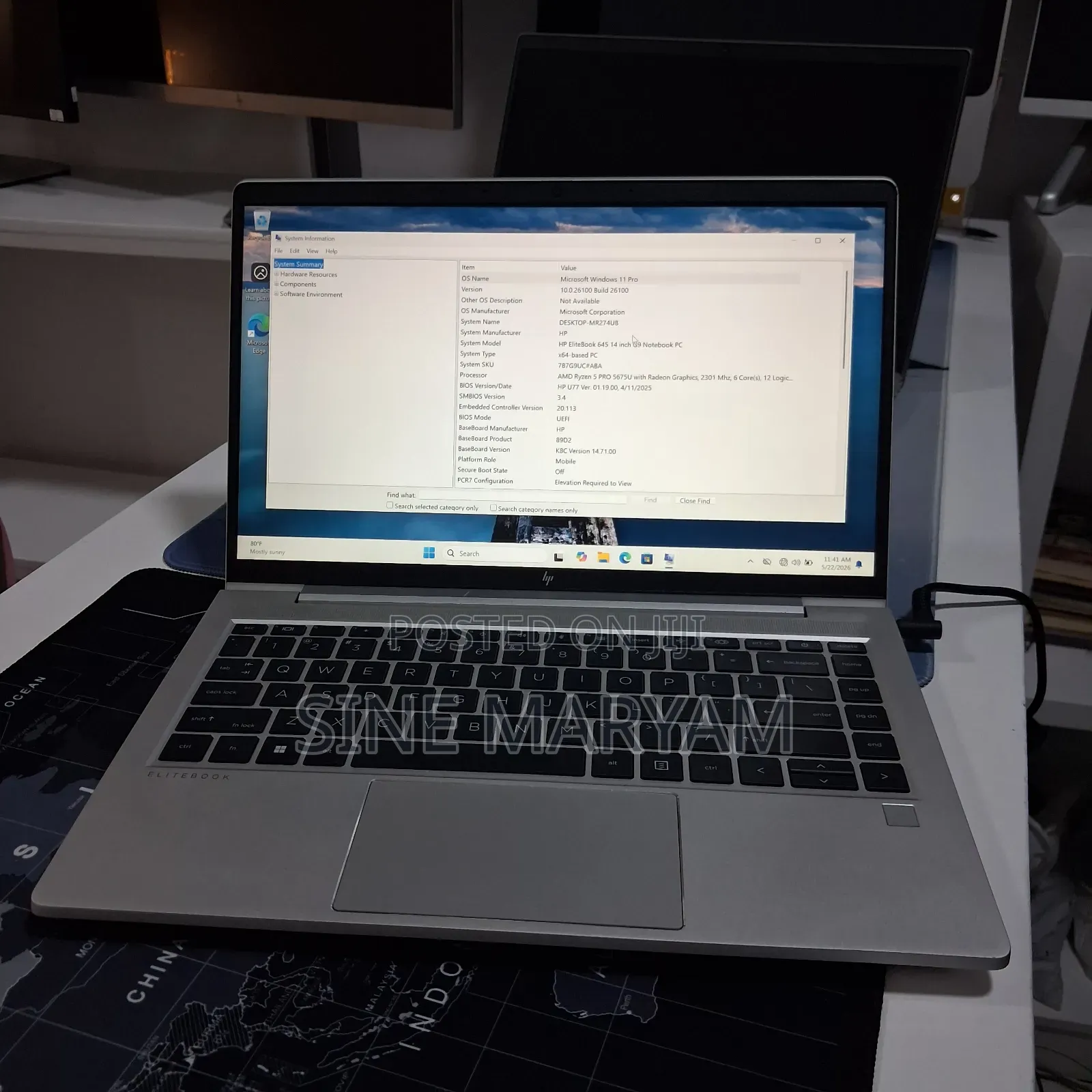 New Laptop HP EliteBook 645 G9 16GB AMD Ryzen 5 SSD 512GB