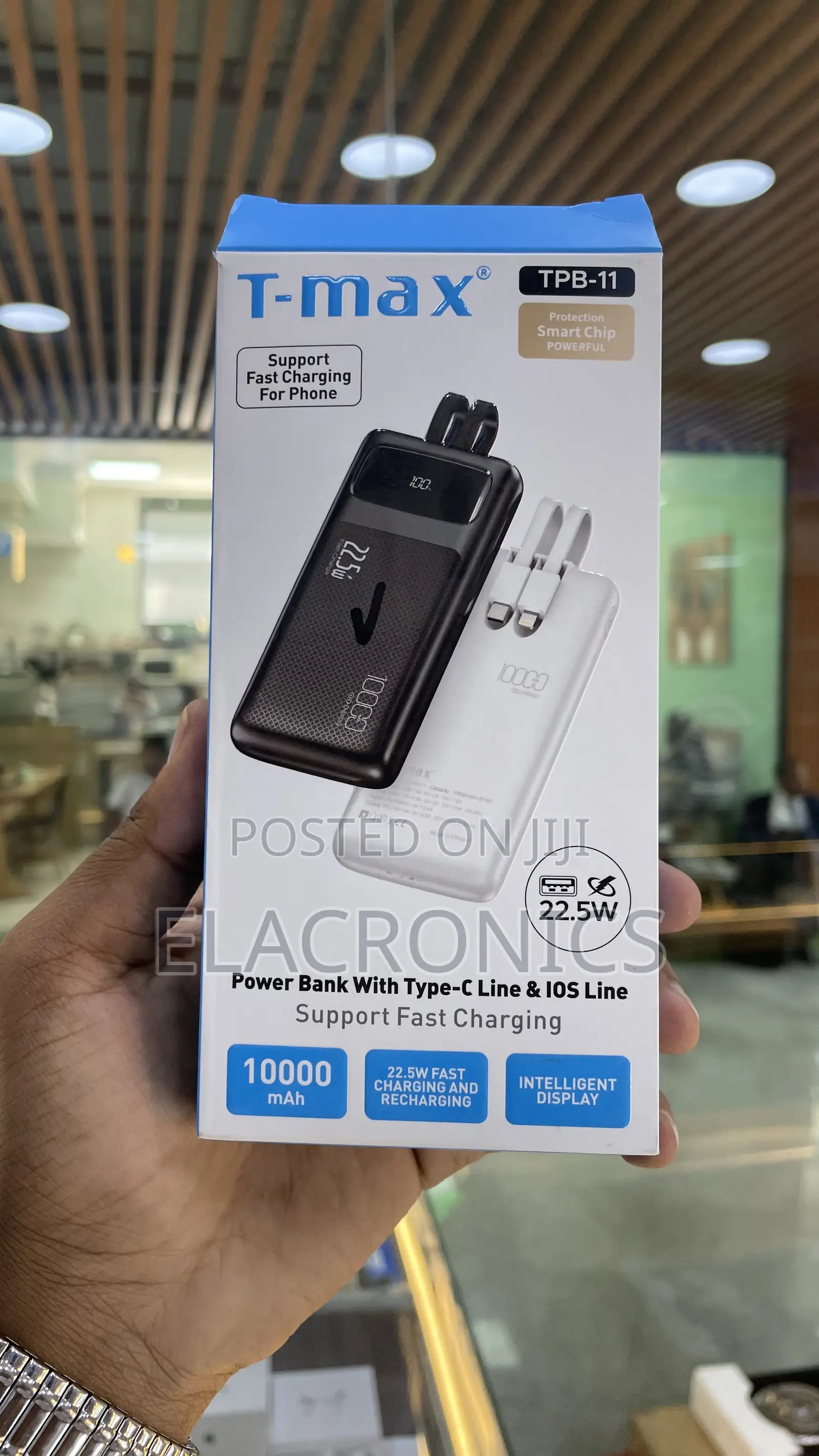 T-Max Power Bank | 10000mah | 22.5w Fast Charging