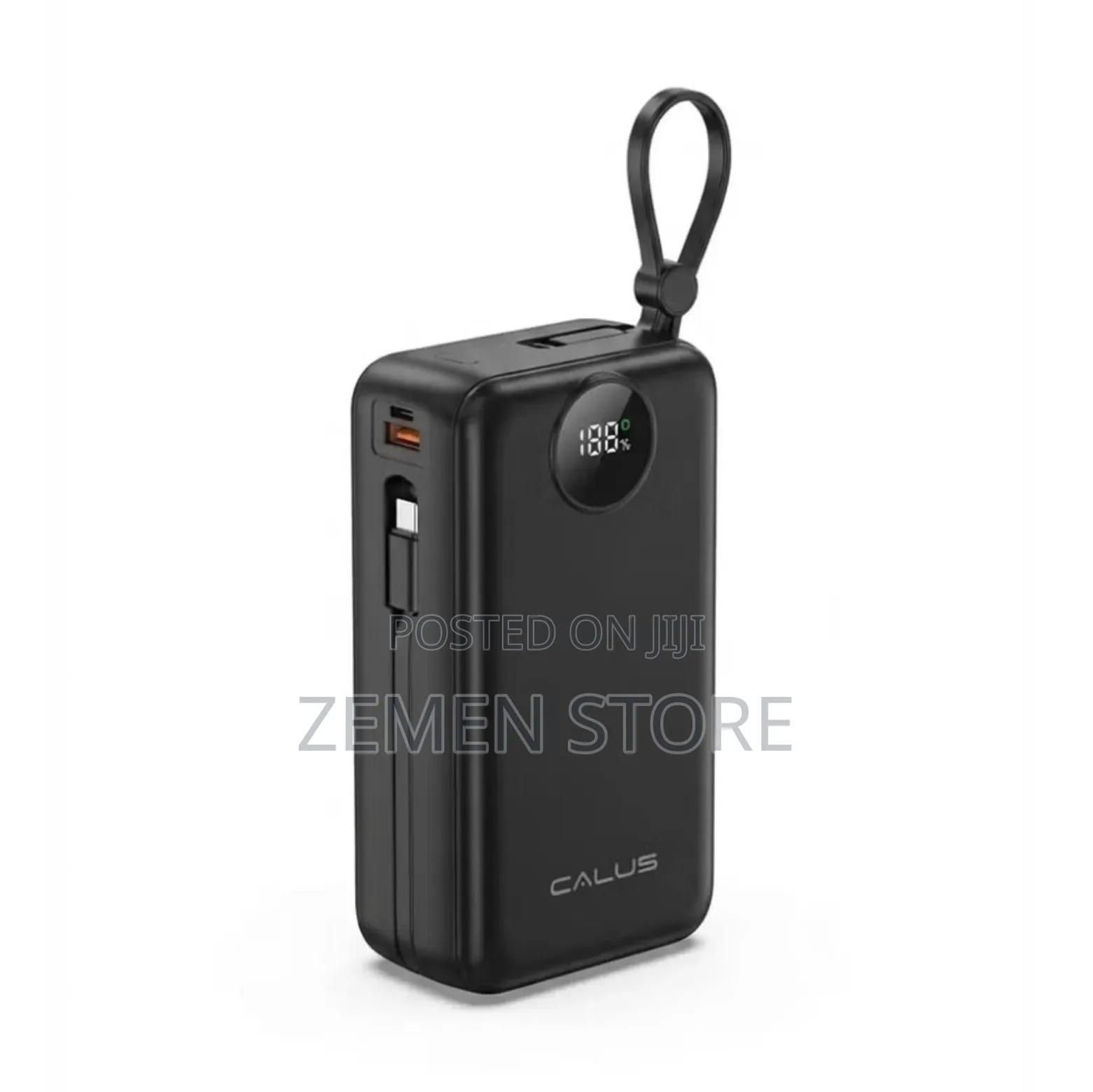 Calus 30000mah Power Bank - Built-in Cables ኃይለኛ ፓወር ባንክ