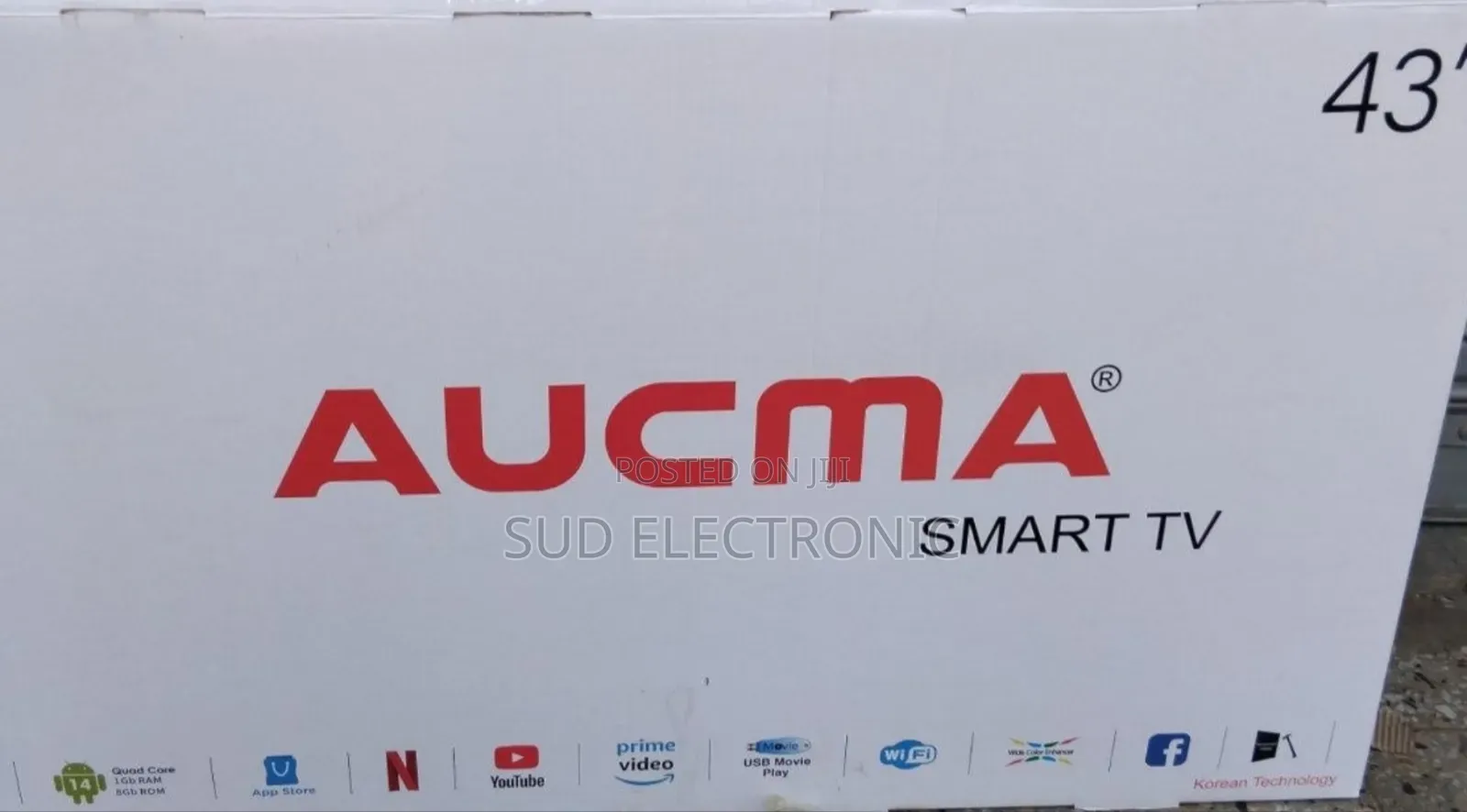 Aucma 43" New 2025 Smart Tv