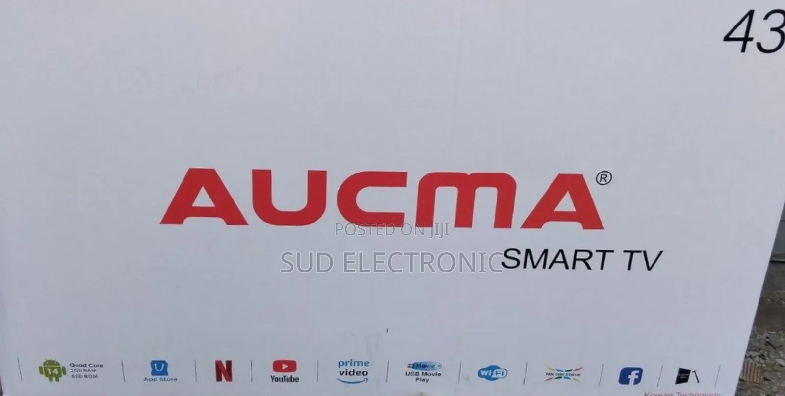 Aucma 43" New 2025 Smart Tv