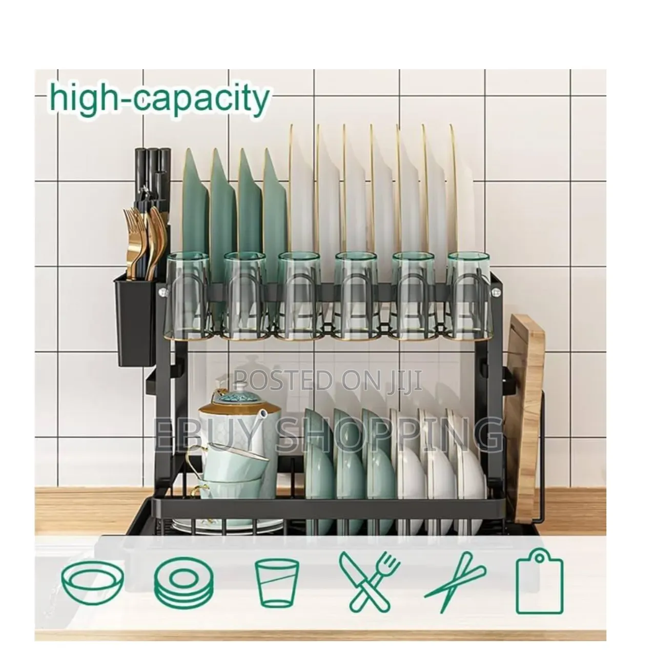 Strong Load-Bearing 2-Tier Drying Rack – Daily Use