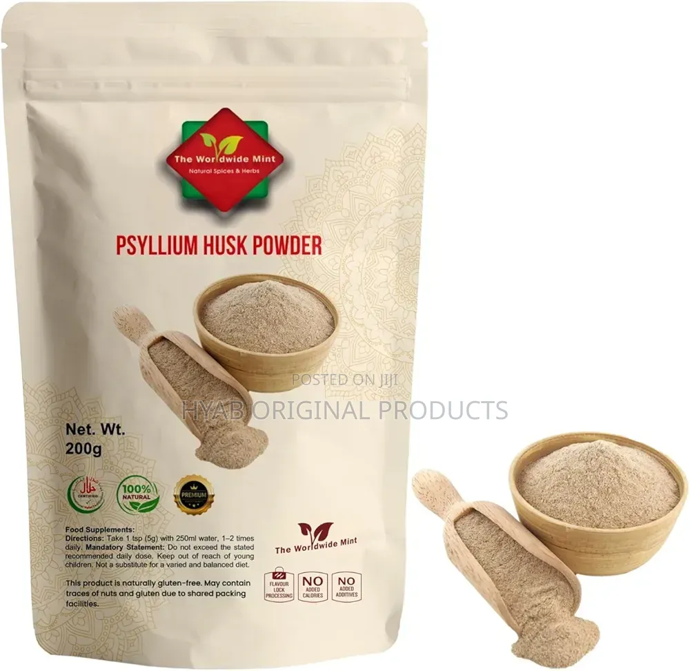 Psyllium Husk Powder 200g | Easy Mix Fiber Supplement |