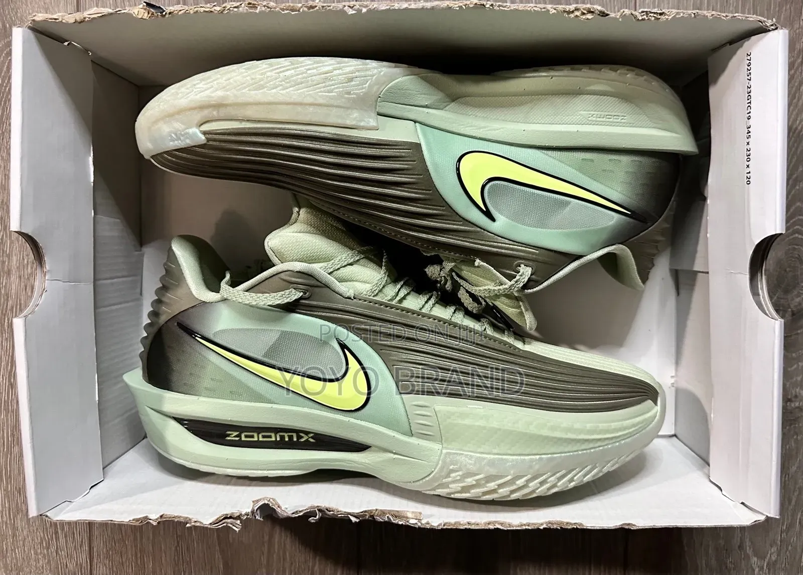 Nike Air Zoom Gt Cut 3 Turbo Ep"Honeydew "Green/Black Basketball Shoes