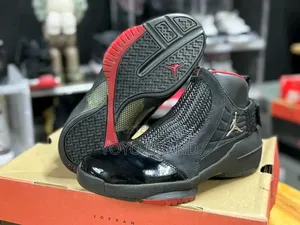 Nike Air Jordan 19 Retro"Countdown Pack"Black /Varsity Red Unisex Shoe