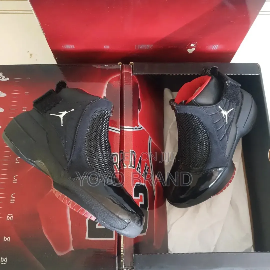 Nike Air Jordan 19 Retro"Countdown Pack"Black /Varsity Red Unisex Shoe