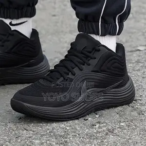 Nike Precision 8 Mid Triple Black Unisex Fashion Shoes
