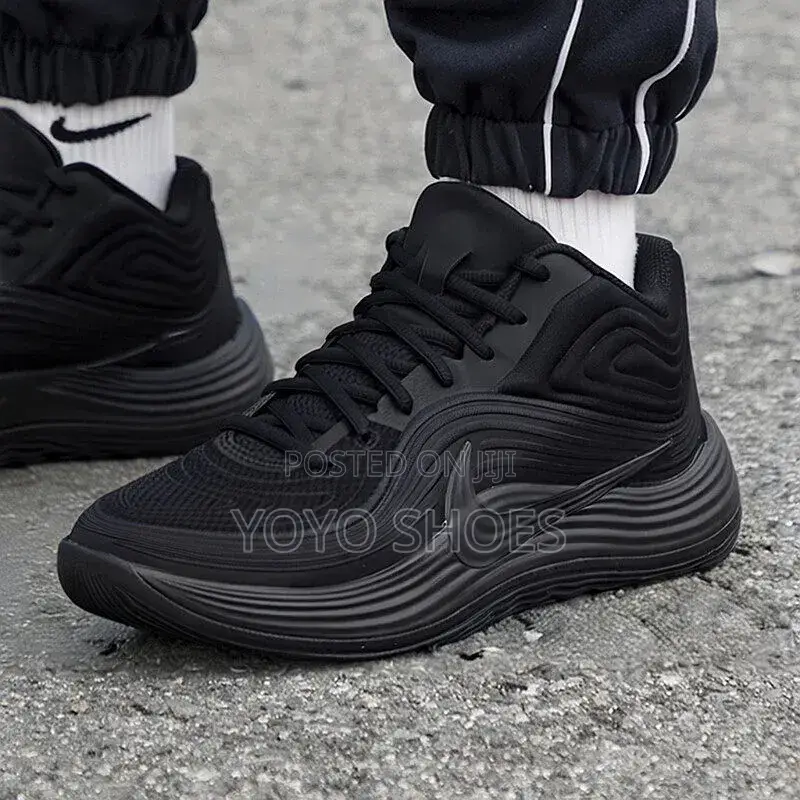 Nike Precision 8 Mid Triple Black Unisex Fashion Shoes