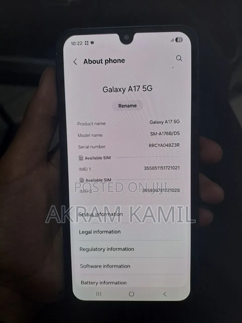 Samsung Galaxy A17 256 GB Black