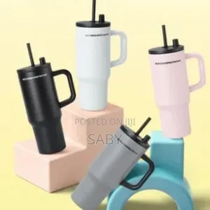 Futureexpectation Double Layer Stainless Steel Tumblers With a Handle