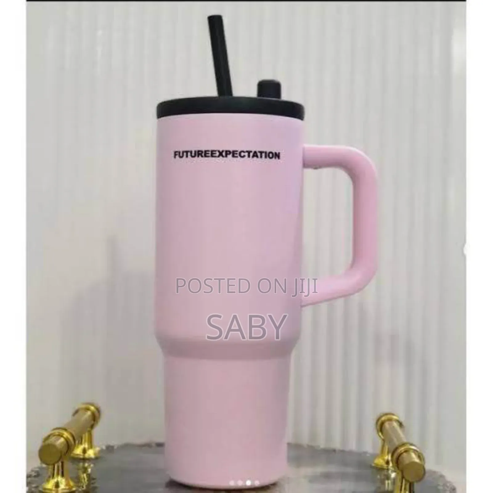 Futureexpectation Double Layer Stainless Steel Tumblers With a Handle
