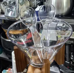 Elegant Acrylic Salad Bowl Set