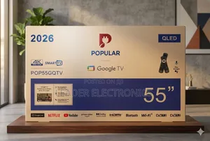 Popular Tv 55" Smart Google Tv Qled Frameless (2026)