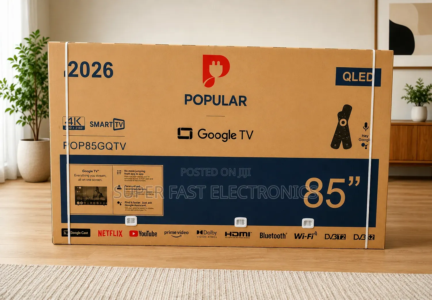 Popular 85 Inch Tv Qled Google Smart Tv Ultra Hd Smart Television