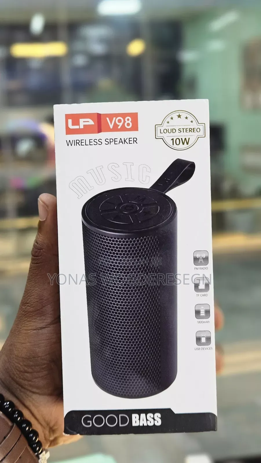 V98 Wireless Bluetooth Speaker – Portable Deep Bass Sound System
