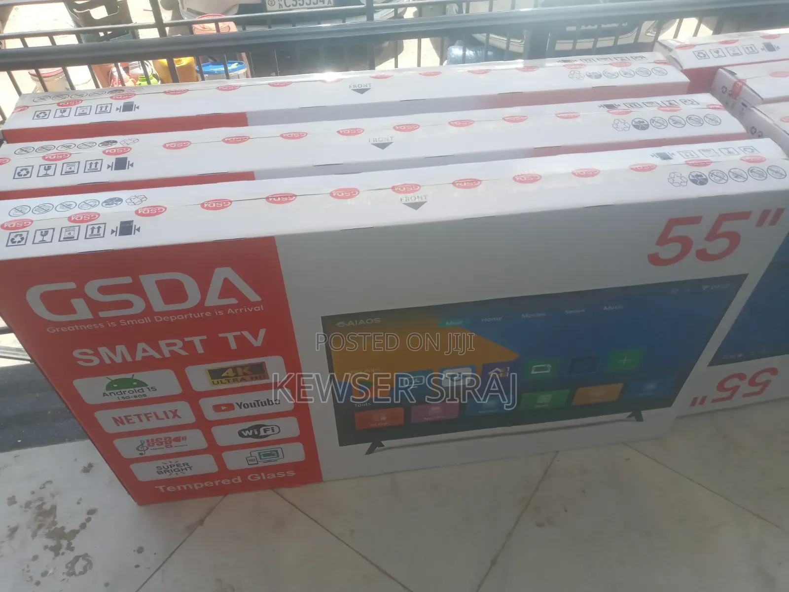 Gasda 55inch Tv Smart Android New Model 20 25