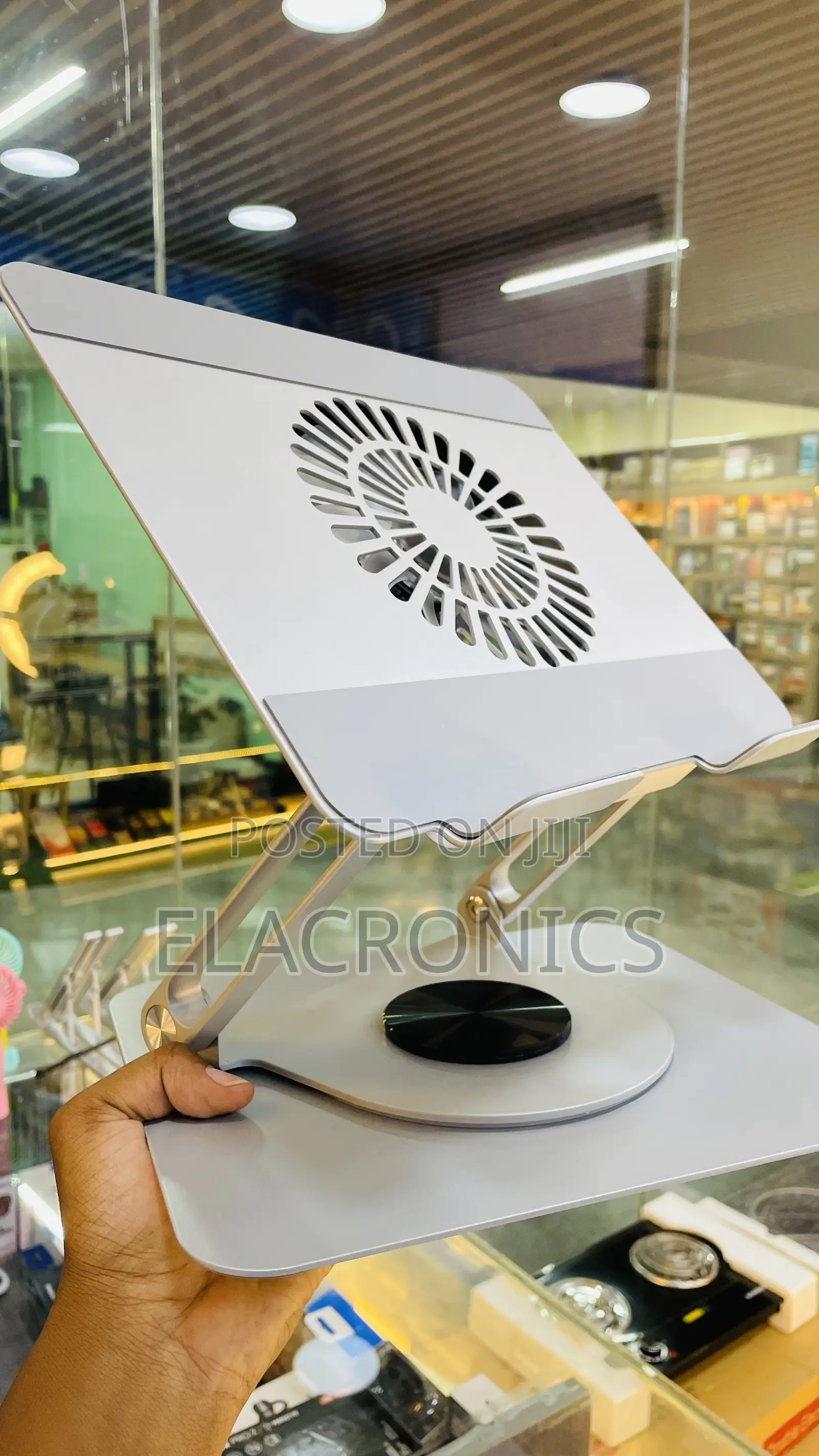 Laptop Stand (Laptop Holder) Rotating With Cooling Fan