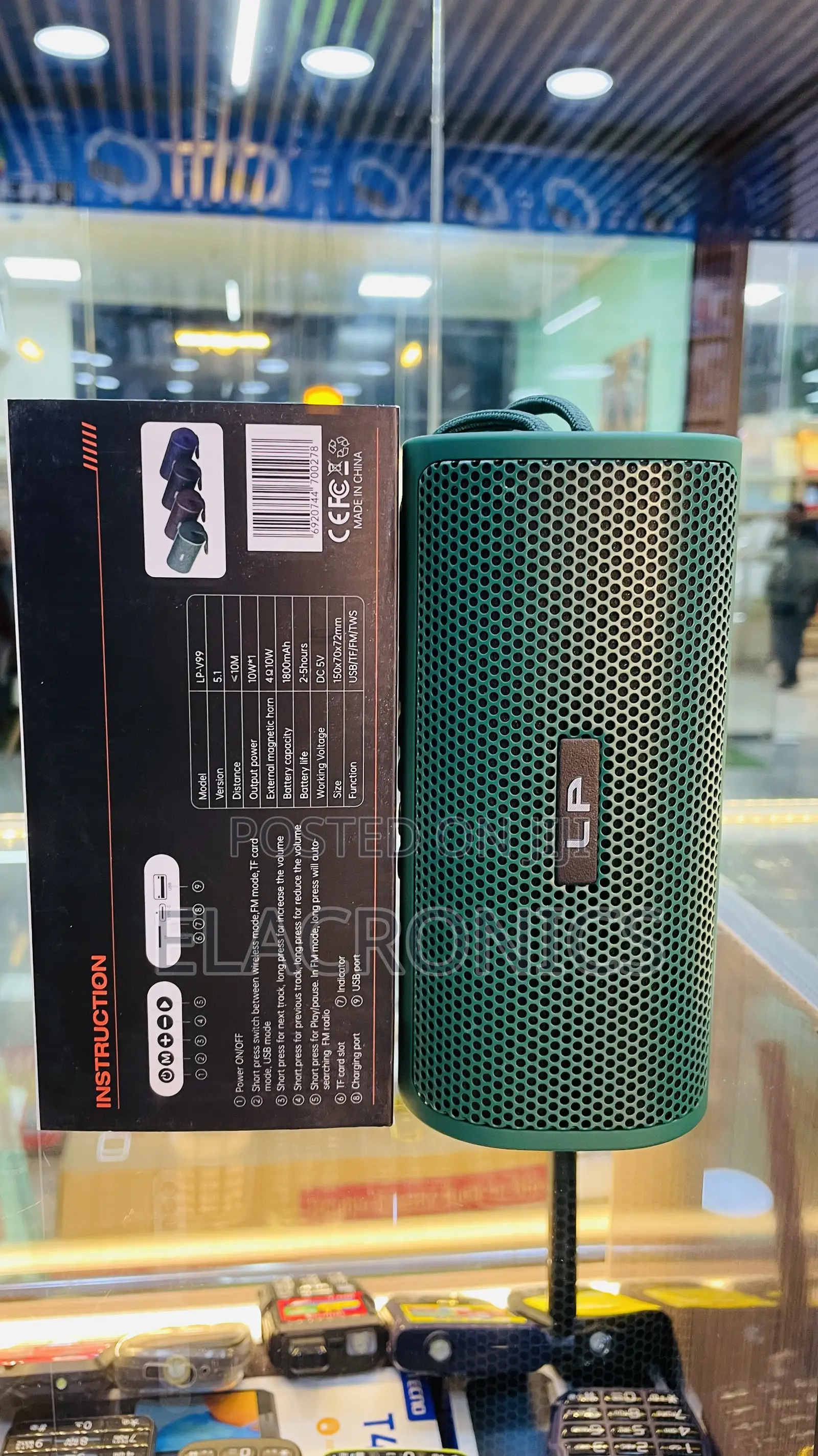 Wireless Speaker Lp V99 10w Bass Speaker