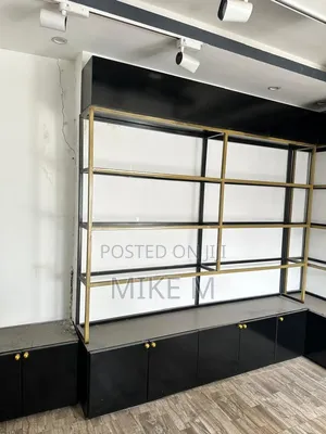 የሱቅ መደርደሪያ/ Metal Frame Display Shelving