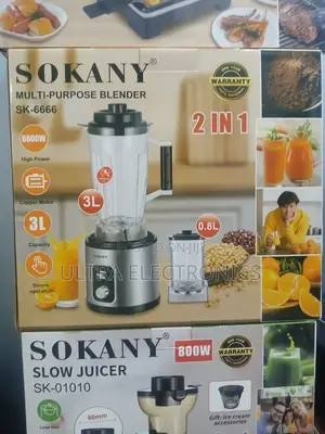 Sokany Sk-6666 Multi-Purpose Blender 2-in-1 Kitchen