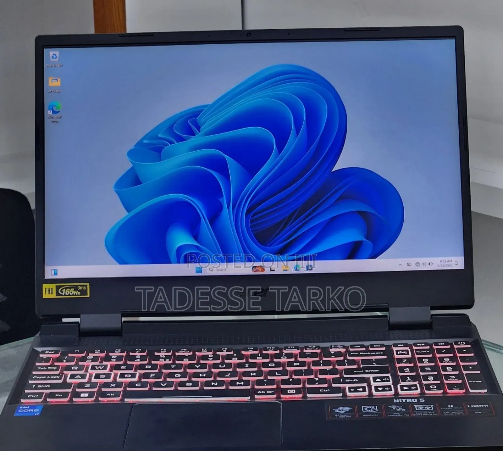 New Laptop Acer Nitro 5 16GB Intel Core i7 SSD 512GB
