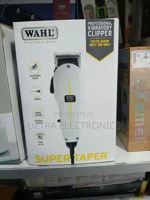 Wahl Super Taper Professional Corded Hair Clipper, a White Clipper