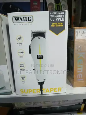Wahl Super Taper Professional Corded Hair Clipper, a White Clipper