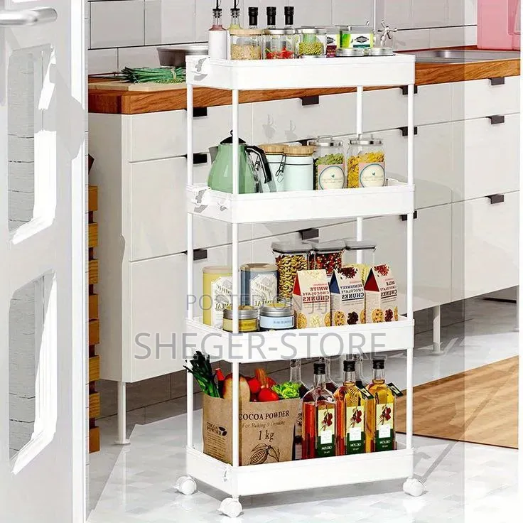 High Quality and Durabity 4 Tier Moveable Storage Rack