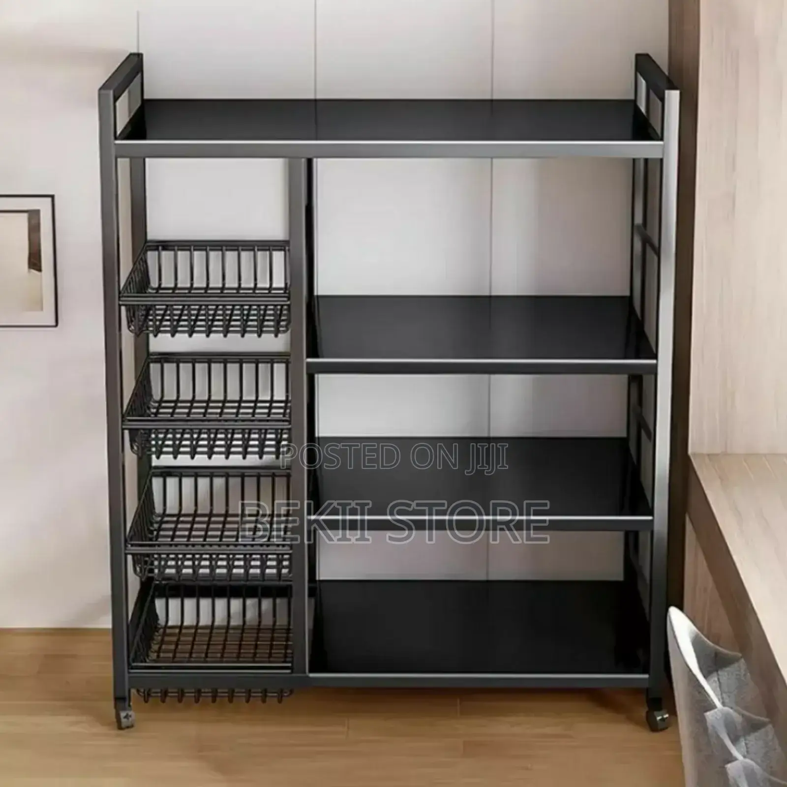 4 Layer Multipurpose Metal Storage Shelf Rack የዕቃ መደርደሪያ