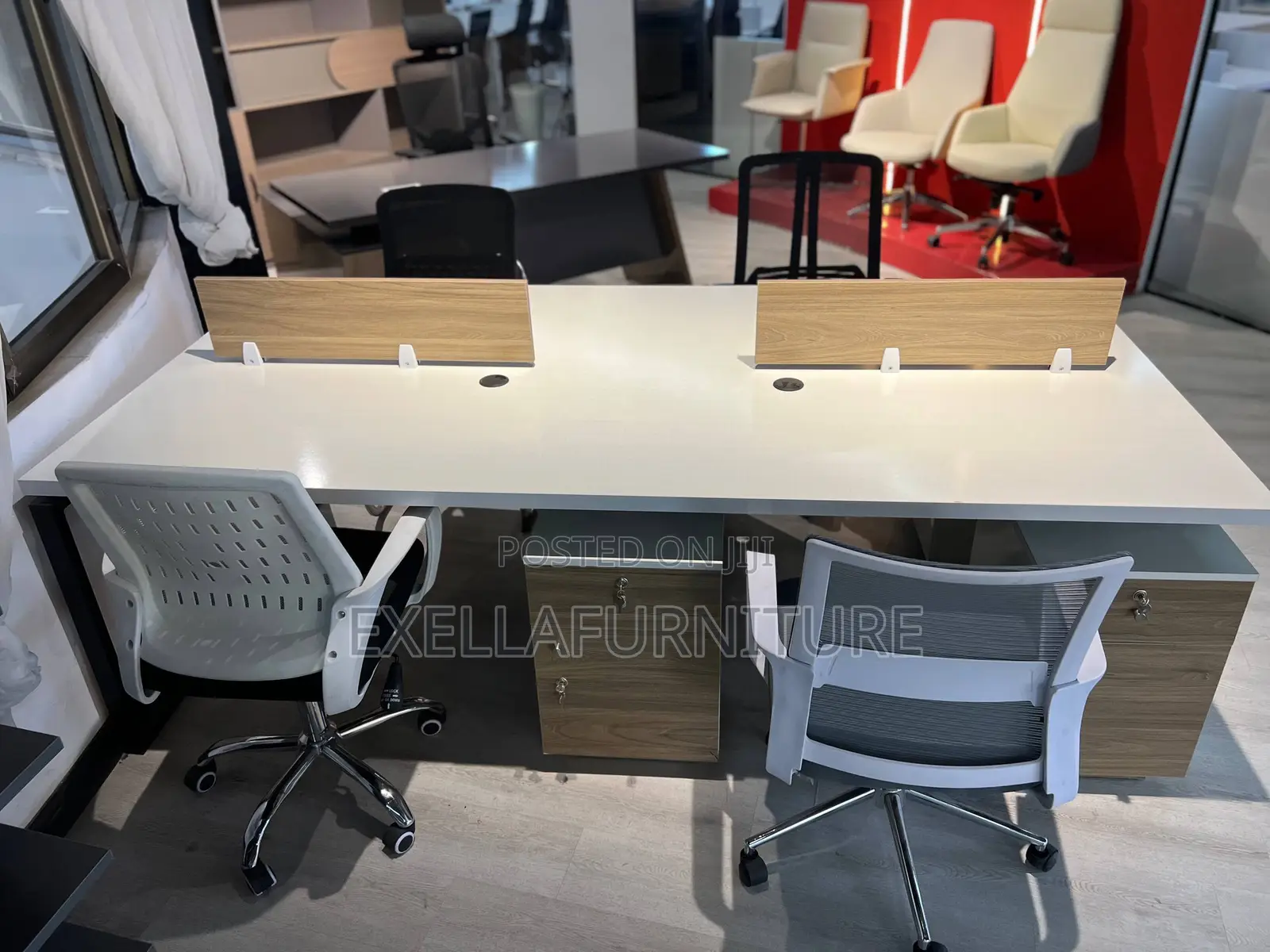 Workstation Table 4 Seater , ወርክስቴሽን ቴብል