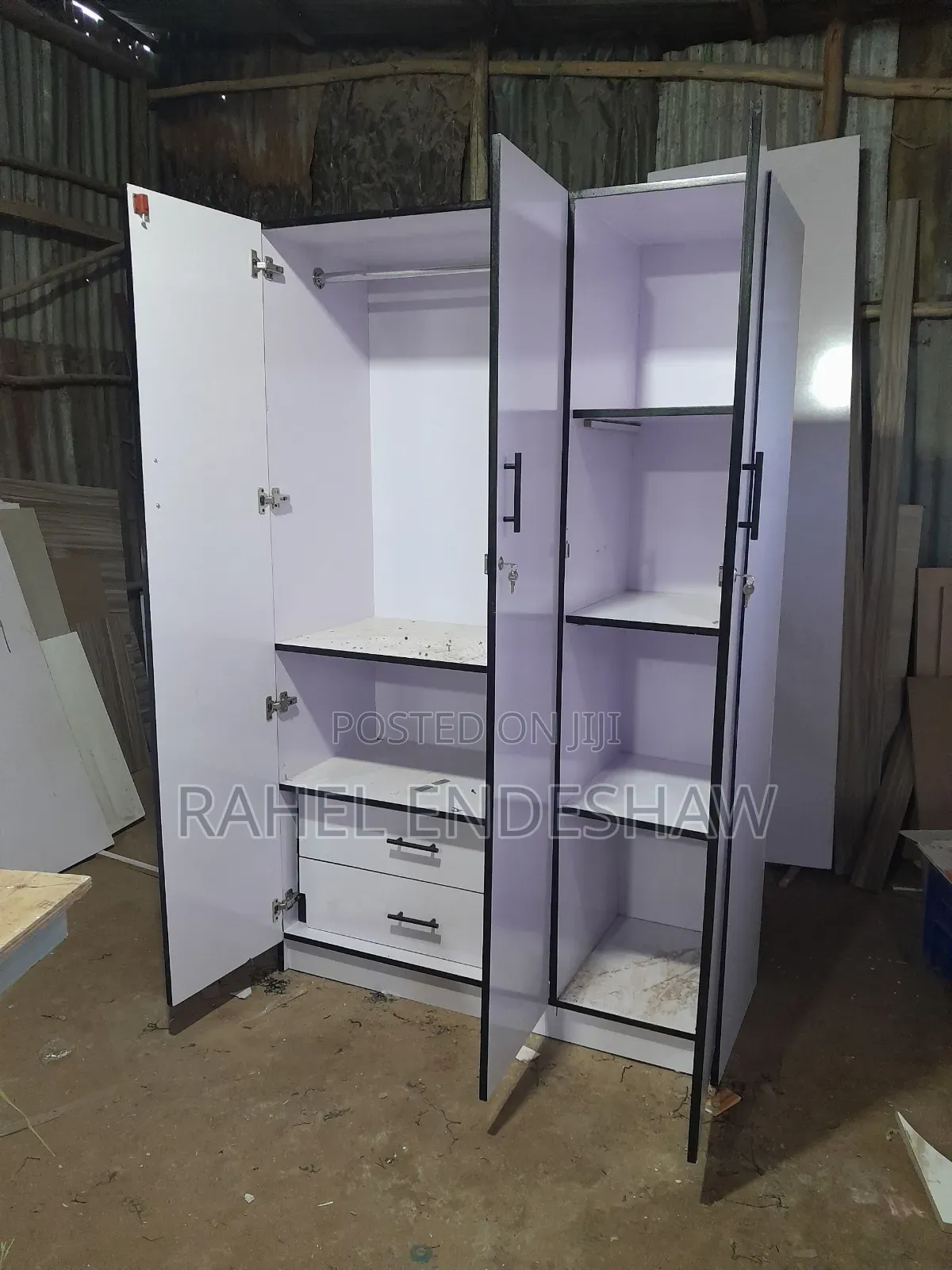 Full White Laminated Closet