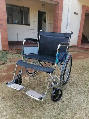 Normal Wheelchair high-Quality Rexine Seat, and Backrest: Easy