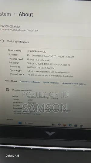 New Laptop HP Victus 15 16GB Intel Core i7 SSD 512GB