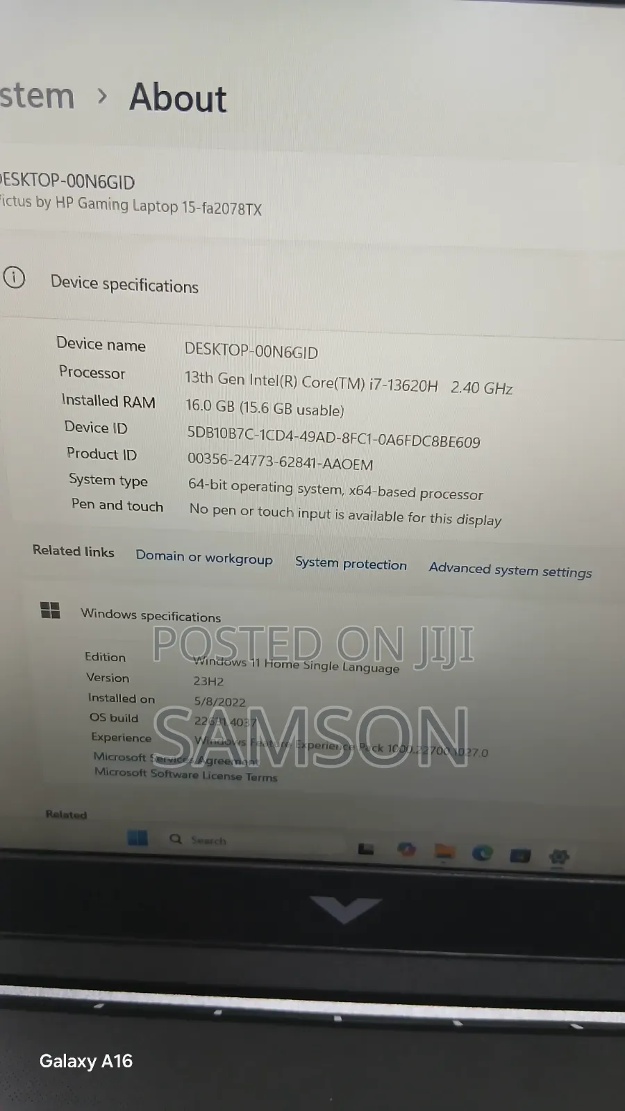 New Laptop HP Victus 15 16GB Intel Core i7 SSD 512GB