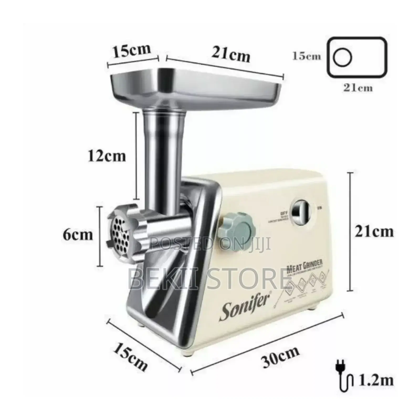 Sonifer Heavy Duty Electric Meat Grinder የስጋ መፈጫ
