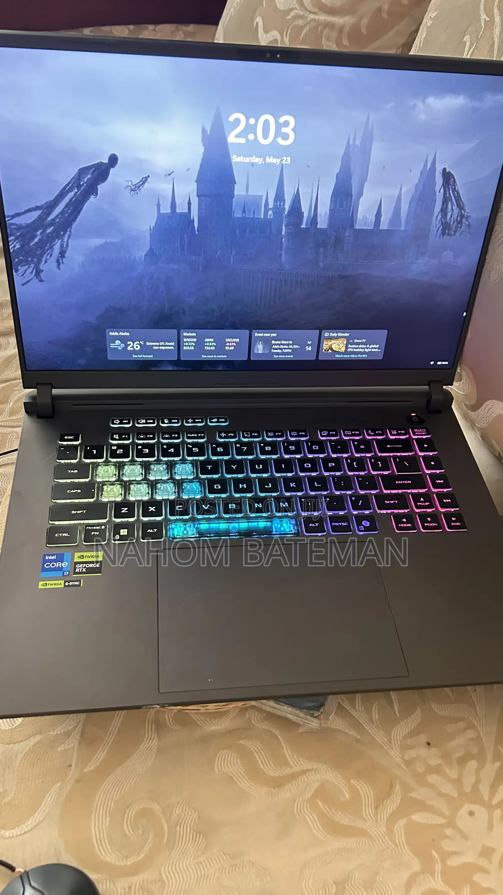 New Laptop Asus ROG Strix G16 G614 16GB Intel Core i7 SSD 1T