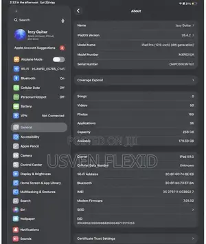 New Apple iPad Pro 256 GB Gray