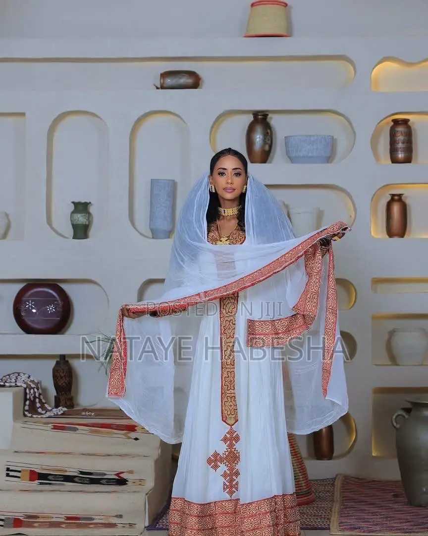 የሀገር ባህል Yehabesha ልብሶች የሐበሻ Libs ቀሚስ Habesha Kemis ሽፎን Chiffon ልብስ