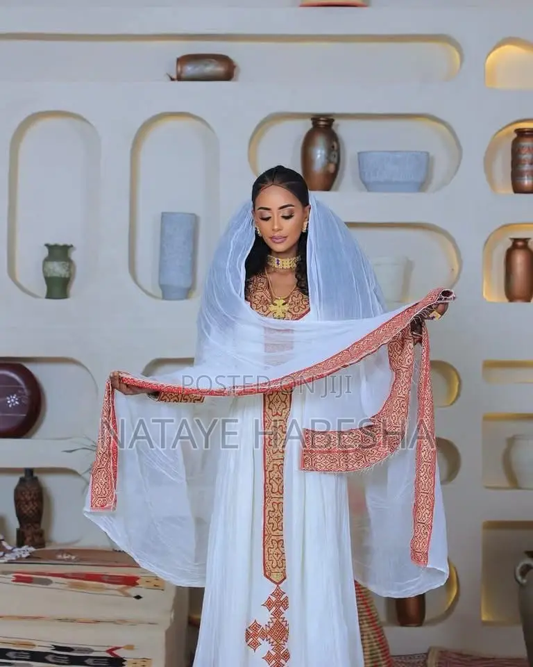 የሀገር ባህል Yehabesha ልብሶች የሐበሻ Libs ቀሚስ Habesha Kemis ሽፎን Chiffon ልብስ