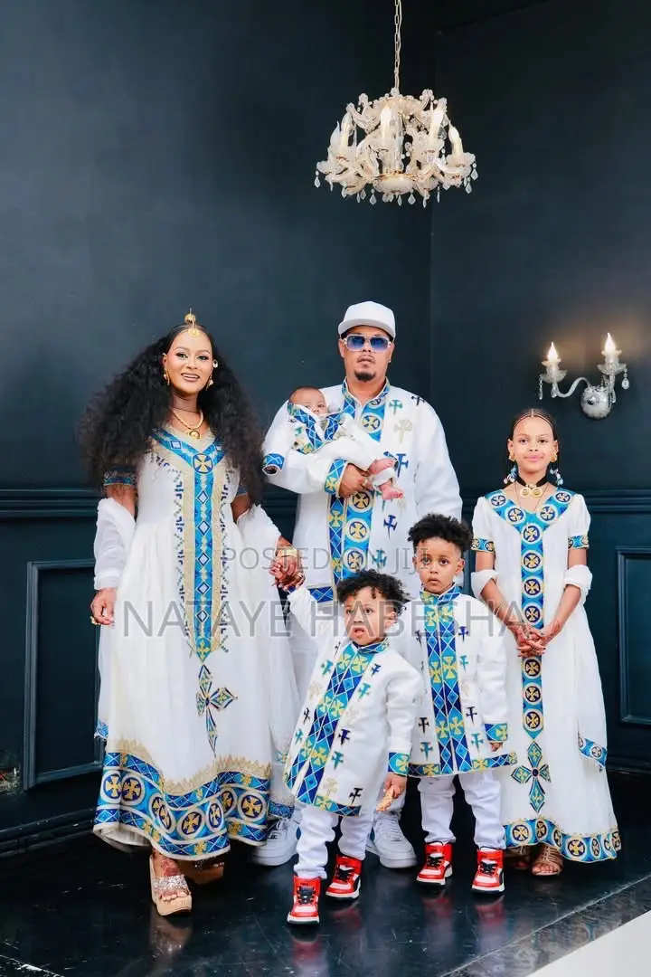 Ethiopian የሀገር ባህል Traditional Chiffon Yehabesha ልብሶች Libs ቀሚስ Kemis