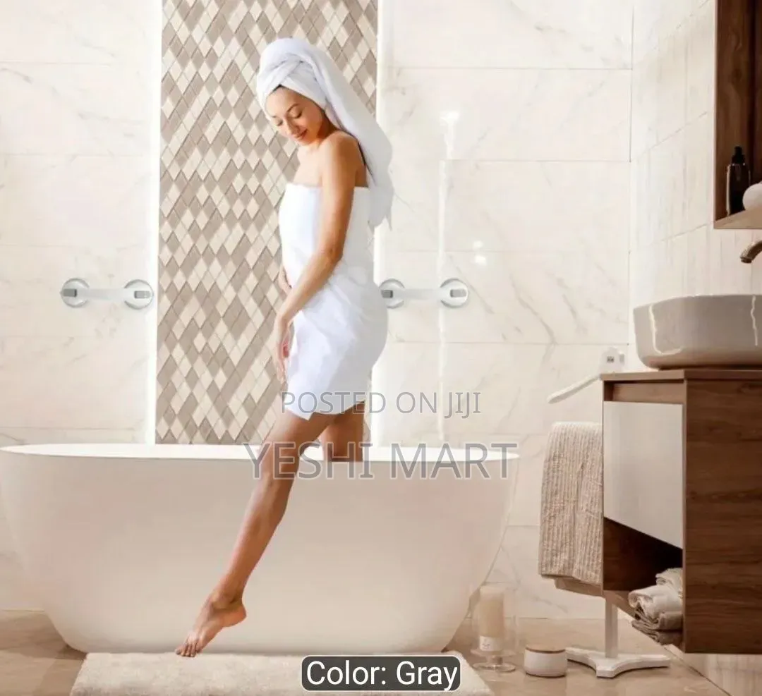 Suction Cup Bathroom Grab Bar - Non-Slip Safety Handle, No Drilling