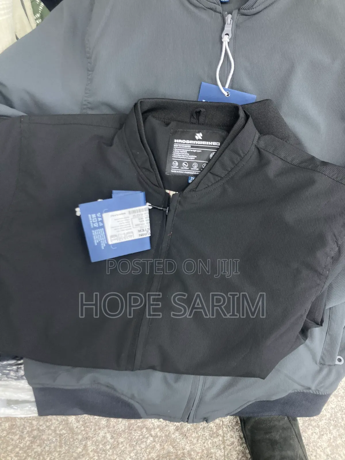 Men's Sleek Dark Grey Bomber Jacket