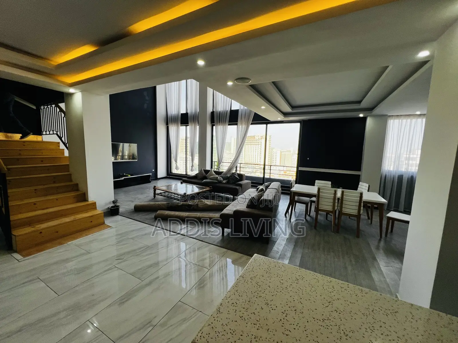 Furnished 3bdrm Apartment in Bole for rent