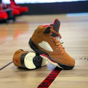 Nike Air Jordan 5 Retro" Archaeo Brown"Unisex Fashion Boots