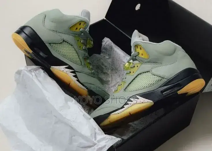 Nike Air Jordan 5 Retro "Jade Horizon " Unisex Fashion Boots