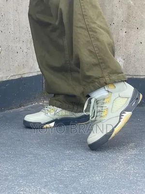Nike Air Jordan 5 Retro "Jade Horizon " Unisex Fashion Boots