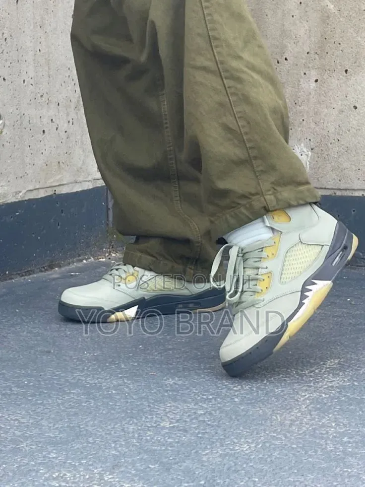 Nike Air Jordan 5 Retro "Jade Horizon " Unisex Fashion Boots